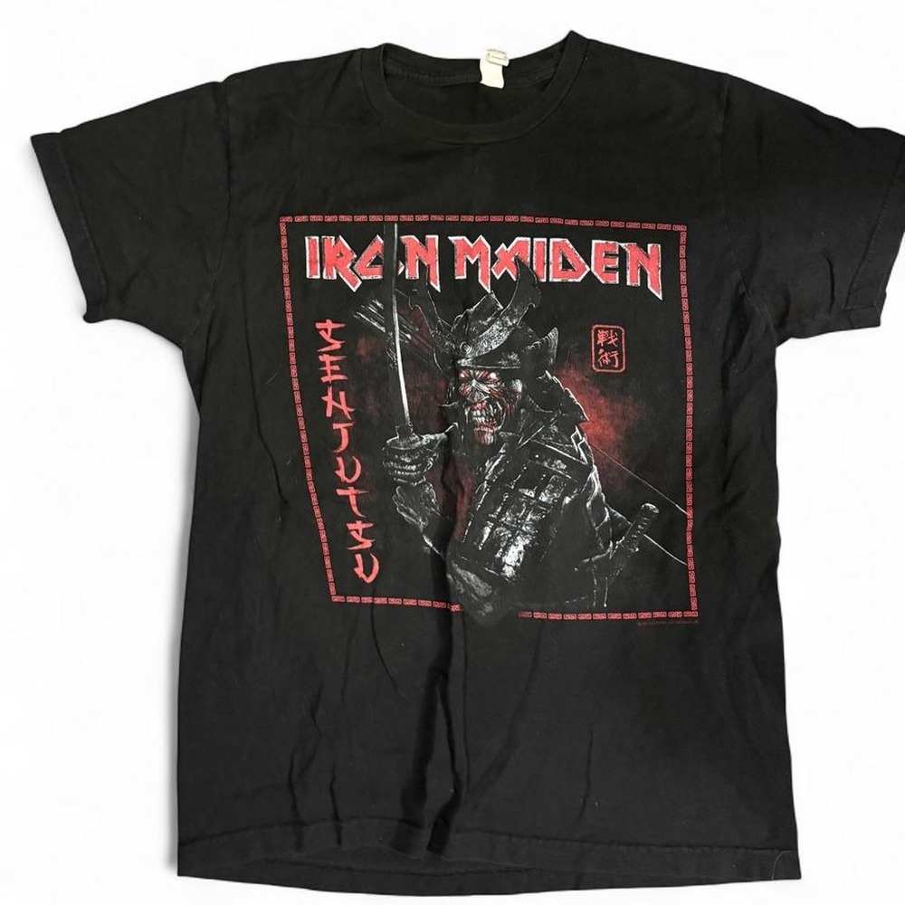 Iron Maiden Senjutsu Samurai Eddie Graphic Band T Shirt